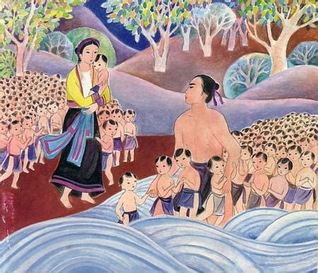  “The Legend of Âu Cơ”： A Vietnamese Folktale Exploring Divine Ancestry and Heroic Origins!